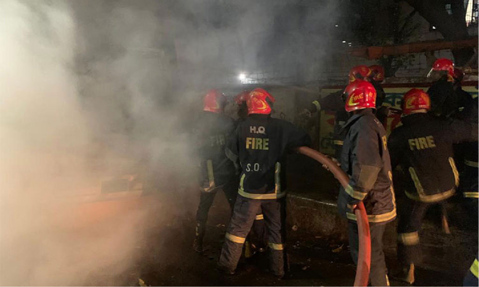 দুর্বৃত্তদের দেওয়া আগুনে দগ্ধ